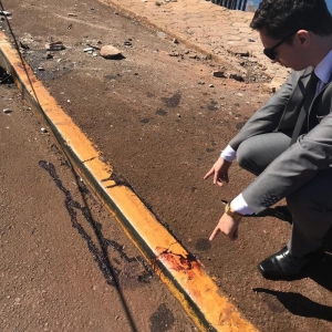 Segundo o primo de Marcos, ele foi morto depois de já estar deitado no chão — Foto: Arquivo Pessoal