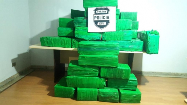 Droga apreendida em março. (Foto: Reprodução)