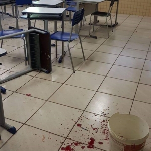 Professor foi esfaqueado durante a aula de língua portuguesa — Foto: Léo Silva/Arquivo Pessoal