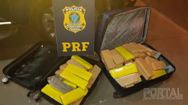 Droga apreendida. (Foto: PRF)