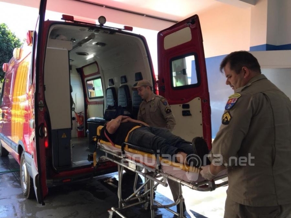 Ele resultou com ferimentos moderados (Foto: Fernanda Bourscheidt/AquiAgora.net )