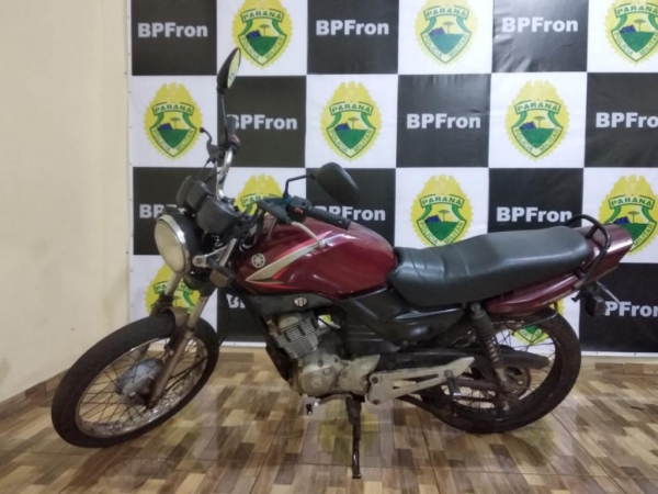 A moto estava adulterada. (Foto: BPFron)