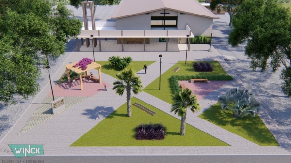 Nova pracinha da Capela Santa Terezinha. 