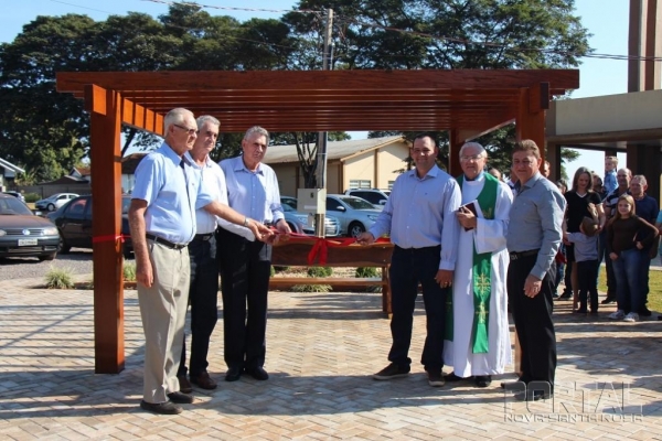 Momento da Inauguração. (Foto: Portal Nova Santa Rosa)