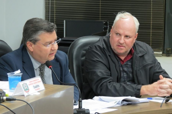 Advogado Giovani Miguel Lopes e o vereador Dorivaldo Kist (Neco)