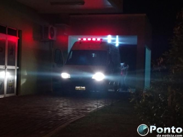 Eles foram socorridos por uma equipe do Centro de Saúde de Mercedes (Foto: Ponto da Notícia )