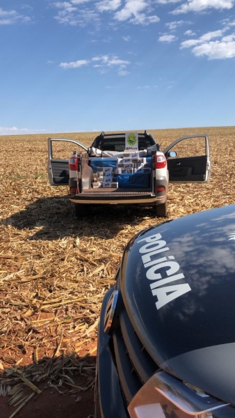 O veículo foi recolhido. (Foto: BPFron)