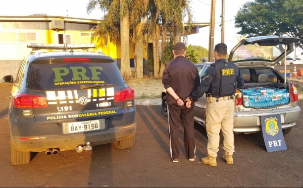 O condutor foi preso em flagrante. (Fotos: PRF - Divulgação)