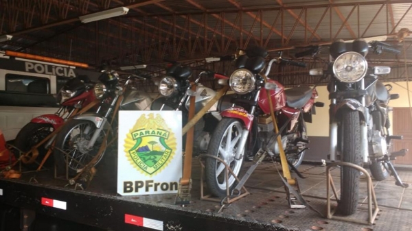 Cinco motos foram retidas. (Fotos: BPFron)