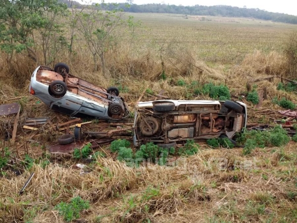 Duas vítimas ficaram feridas (Foto: Maicon Stefan/Ponto da Noticia )