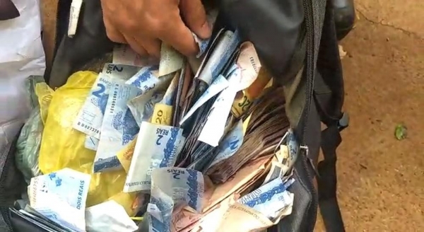 Dinheiro da lotérica foi recuperado — Foto: Juliana Guzzoni/RPC