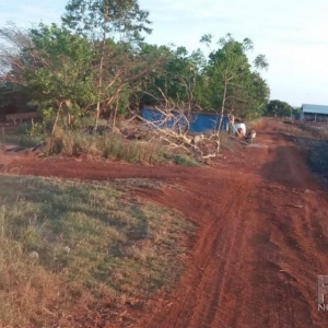 Propriedade próxima ao incêndio. (Foto: Portal Nova Santa Rosa)