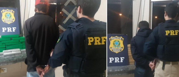 A PRF encaminhou as duas ocorrências para a Delegacia da Polícia Civil em Guaíra.(Fotos: PRF)