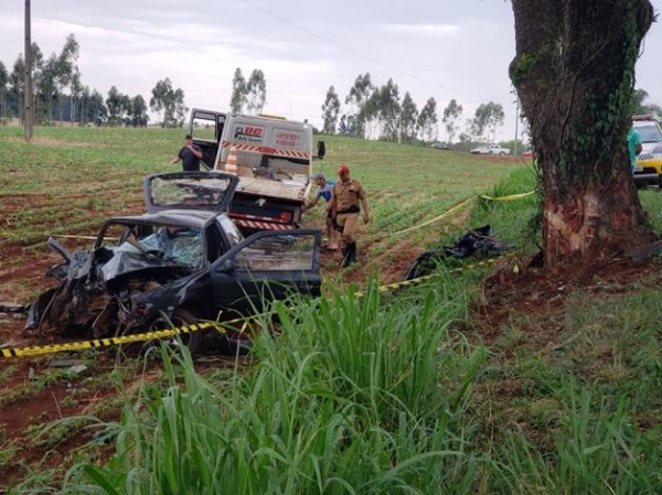 Quatro pessoas da mesma família morreram no local.(Foto: PP News)