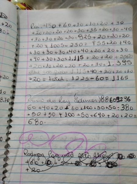 Idosa anotava em caderno vendas de drogas, diz polícia — Foto: PM/Divulgação