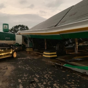 Posto tinha sido reformado recentemente e seria reinaugurado essa semana — Foto: Tiago Farias/Arquivo pessoal