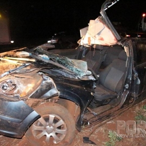 Rapaz de 29 anos morre na rodovia PR 589. (Foto: Portal Nova Santa Rosa)