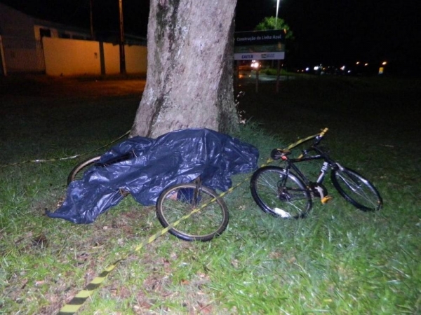 Garoto tentou se esconder embaixo de uma árvore, em Arapoti. — Foto: Diego Fernandes Soares / Arquivo Pessoal