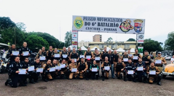 O curso que teve a duração de 80 horas e que foi realizado nas dependências do 6ºBPM de Cascavel . (Foto; Divulgação/PRE