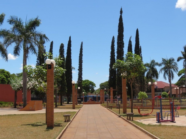 Praça da Bíblia em Nova Santa Rosa. (Foto: Divulgação)