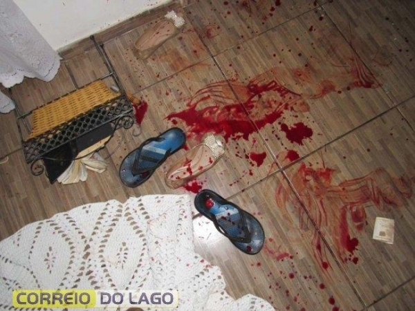 A vítima foi socorrida por populares e encaminhada ao PAM de Santa Helena (Foto: Correio do Lago )