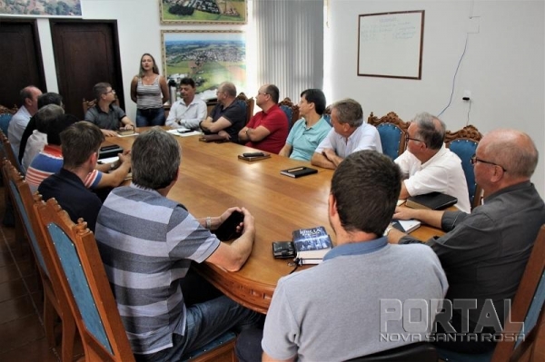 Reunião realizada hoje. (Foto: Portal Nova Santa Rosa)