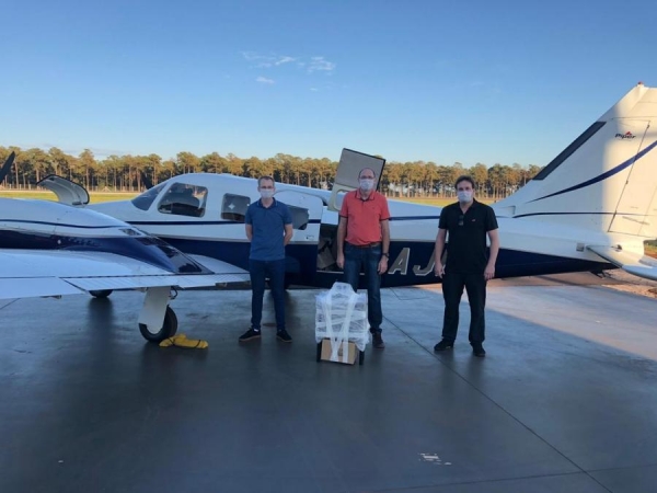 Equipe se deslocando a Capital. (Foto: Divulgação)