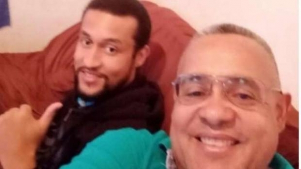 Pai e filho na foto. (Arquivo Pessoal)