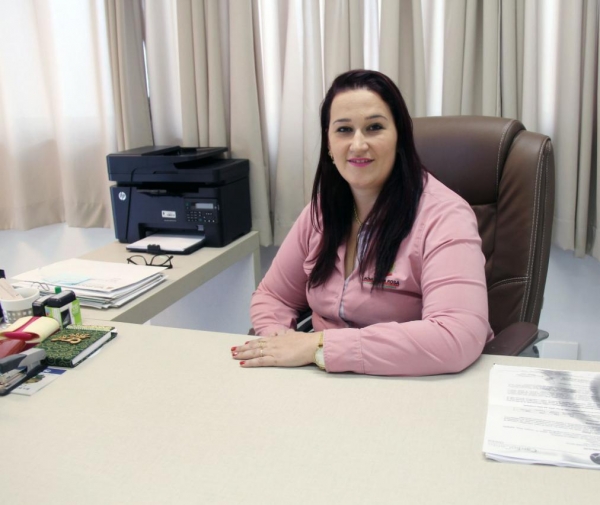 Secretária de Saúde, Ligia Patricia Rambo. (Foto:Portal Nova Santa Rosa)