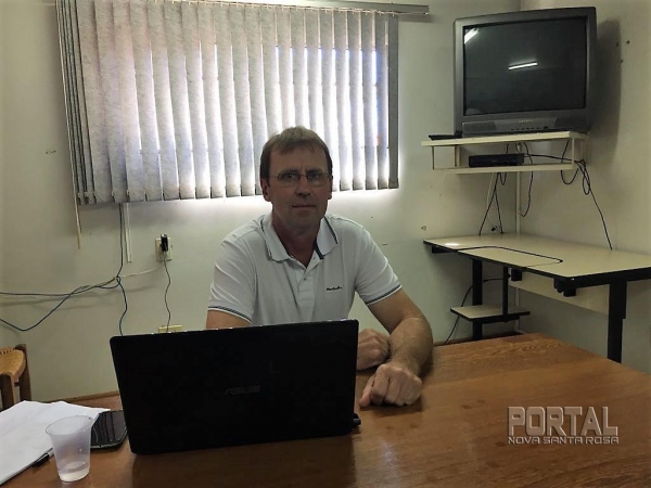 Erni Arndt, presidente do Sindicato Rural de Nova Santa Ros. (Foto: Portal Nova Santa Rosa) 