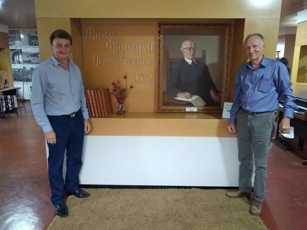 Prefeito Norberto Pinz e ex-prefeito Elio Migliorança. (Foto: Arquivo Pessoal)