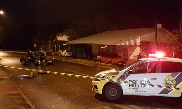 A Polícia Militar esteve no local e realizou o isolamento da área.(Foto: CGN)