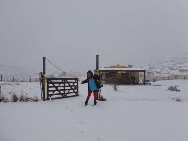 Neve em Córdoba, na Argentina(Foto: Reprodução / Twitter)