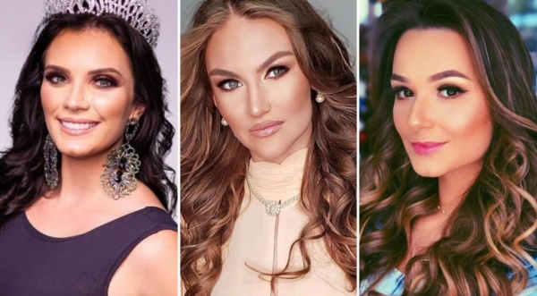 MISS NOVA SANTA ROSA, THALINE NATALIANE VALIENTE, 1ª PRINCESA DE QUATRO PONTES, GABRIELA MILENA DORNER GARTNE, E MISS MERCEDES, EDUARDA VAN DE SAND (FOTOS: DIVULGAÇÃO/MONTAGEM O PRESENTE