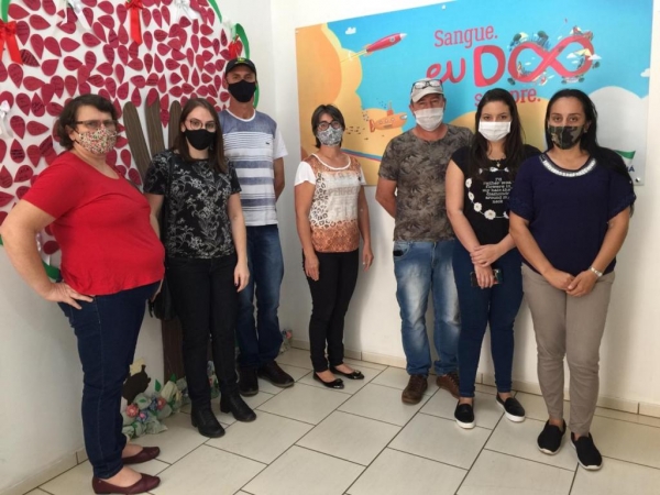 A turma de doadores da ultima terça-feira (22). (Foto: Divulgação/Portal Nova Santa Rosa)