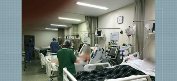 Macrorregião oeste está com 96% de ocupação dos leitos de UTI — Foto: Unimed Foz do Iguaçu/Divulgação