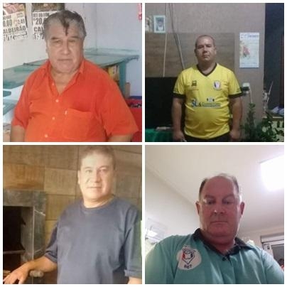 Evaristo (pai), Veroni (filho), Osni (filho) e o genro Valdecir – Fotos cedidas pela família