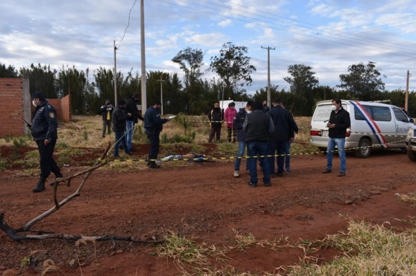 Local onde o corpo do jovem foi encontrado nesta quarta-feira (28). — Foto: Gilberto Diaz/Reprodução