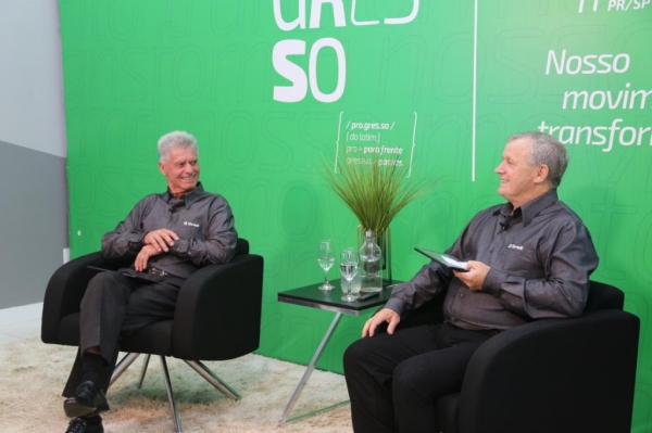 Presidente e Diretor  Executivoda Sicredi Progresso PR/SP, Cirio Kunzler e Inácio Cattani. (Foto: Assessoria)