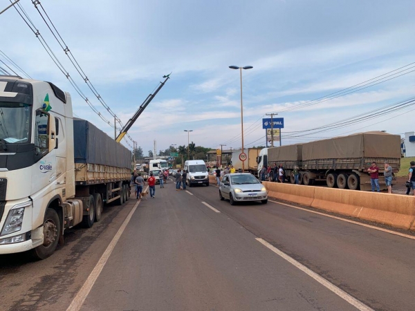Manifestação em Toledo.( oto: Portal Nova Santa Rosa)