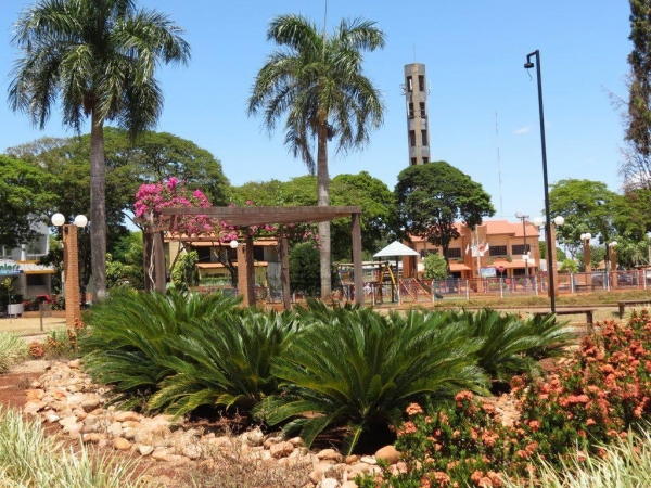 Praça da Bíblie em Nova Santa Rosa. (Foto: Divulgação)