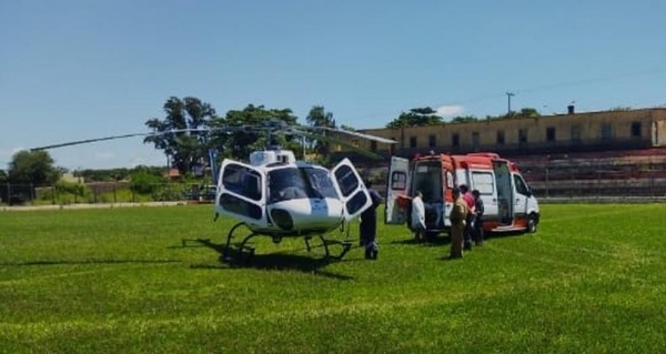 Suspeito foi socorrido e levado ao HU de Londrina — Foto: Polícia Civil/Divulgação