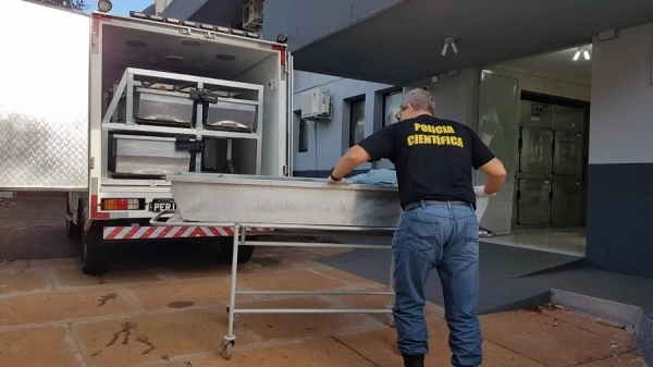 No início da noite, os quatro corpos foram liberados(Foto: CGN)