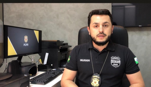 Delegado de Polícia Civil de Marechal Rondon, Dr. Rodrigo Baptista. (Foto: Divulgação)