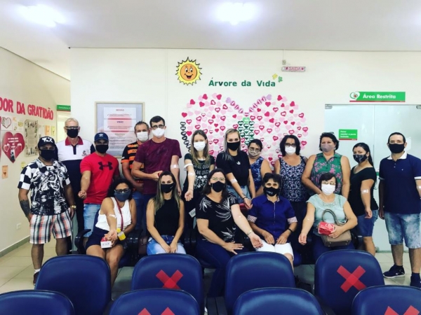 Doadores de sangue de Nova Santa Rosa. (Foto: Divulgação)