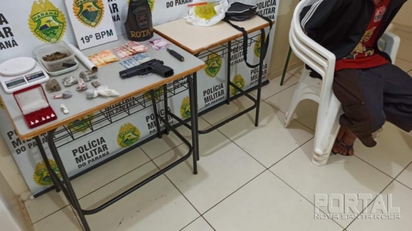 Ele confessou também que é usuário da droga. (Foto: Portal Nova Santa Rosa)