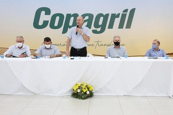 O resultado foi apresentado durante a Assembleia Geral Ordinária (AGO),realizada na modalidade presencial. (Foto: Assessoria Copagril)