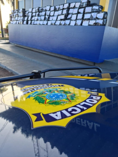 Foram flagrados 86 fardos de maconha, totalizando 575 kg,(Foto: PRF)