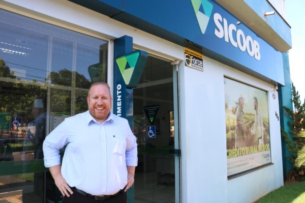 Marcio possui mais de dez anos de experiência no Sicoob. (Foto: Assessoria Sicoob)