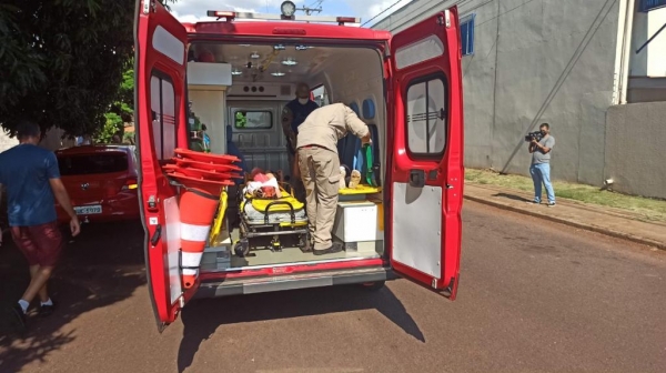 O Siate atendeu as duas vítimas. (Foto: Portal Nova Santa Rosa)